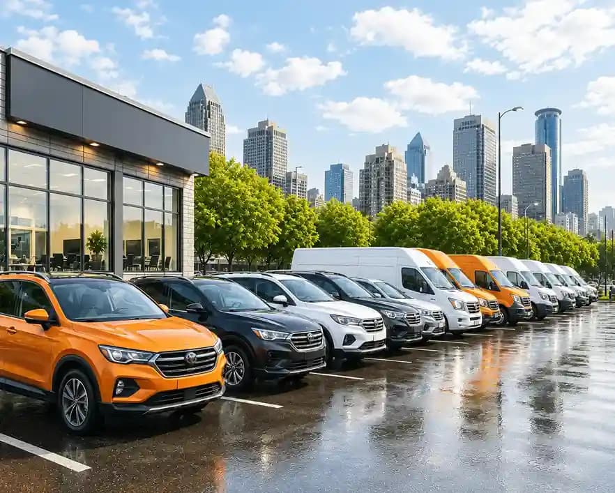 Fleet management software for vehicle rental and leasing companies with fleet monitoring, maintenance management, and document tracking. - Light Theme