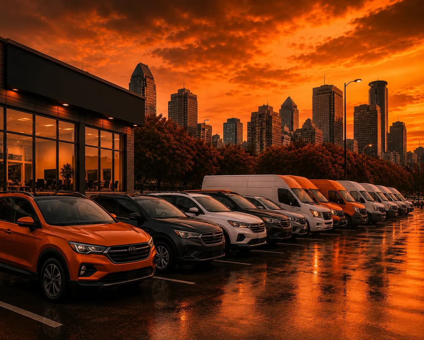 Fleet management software for vehicle rental and leasing companies with fleet monitoring, maintenance management, and document tracking. - Dark Theme