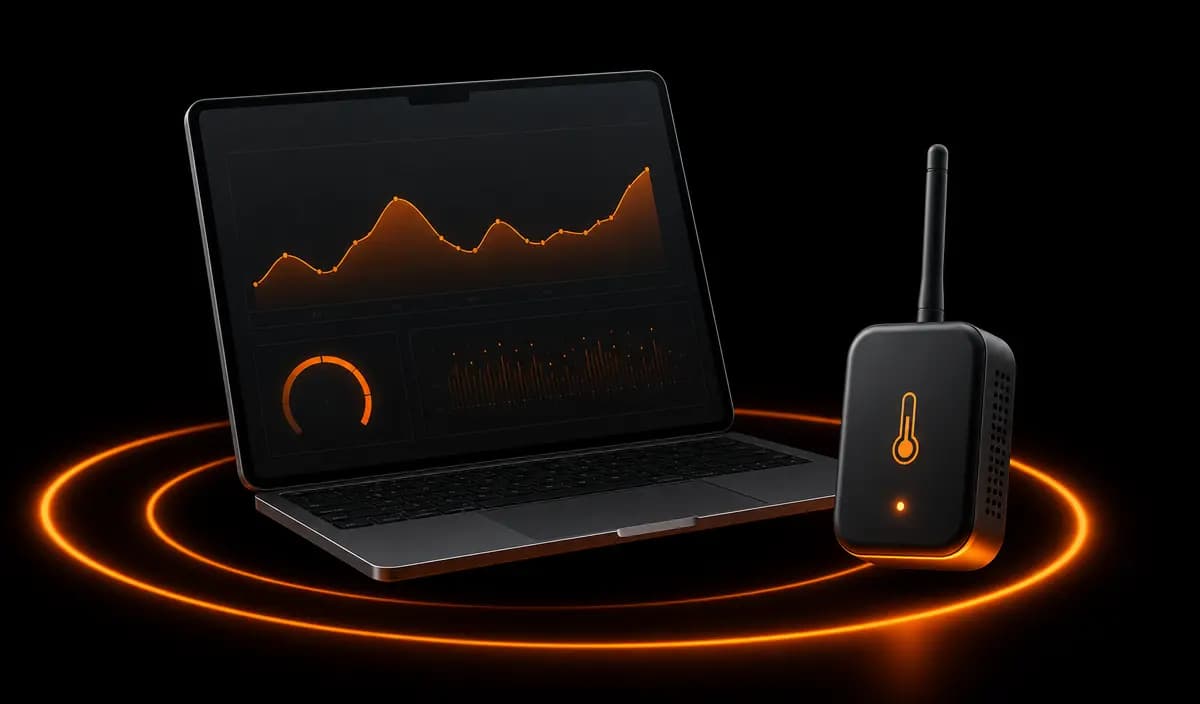 GPSCop temperature monitoring dashboard and IoT sensor