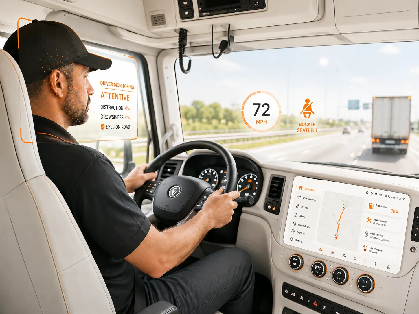 Driver Monitoring - Light Theme