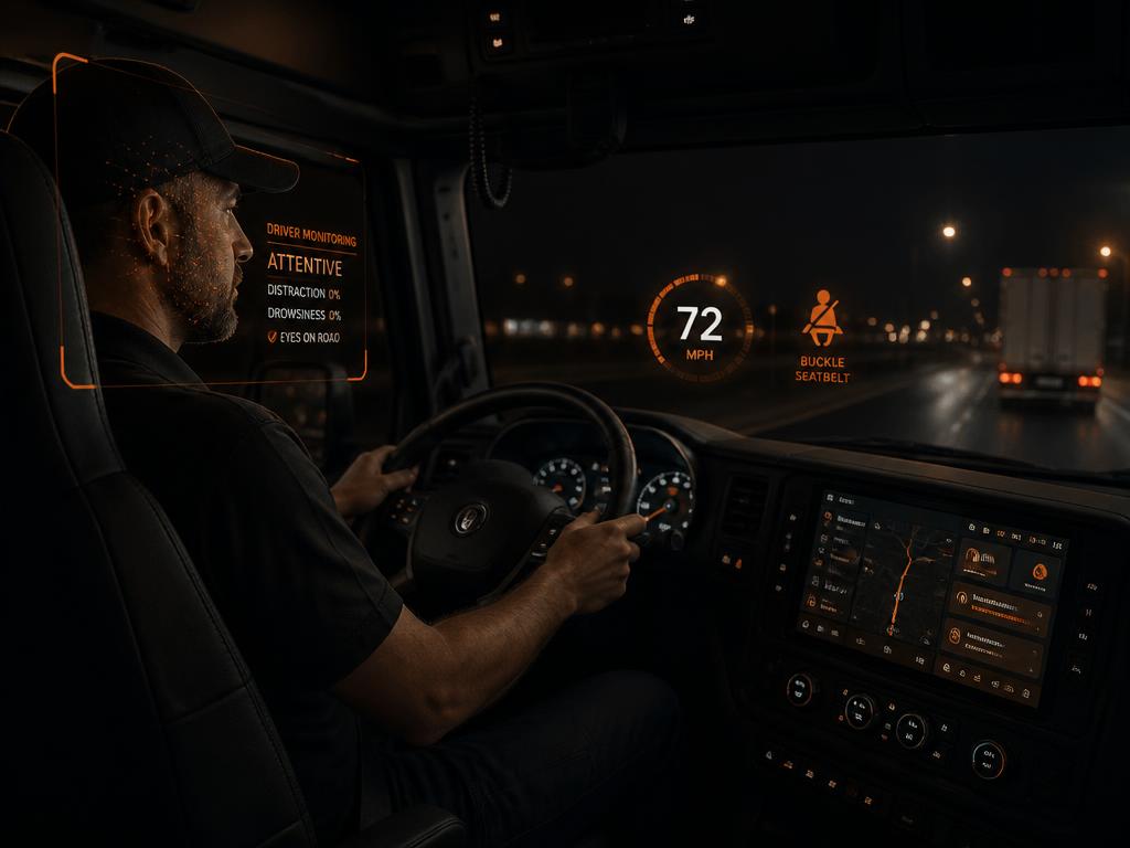 Driver Monitoring - Dark Theme