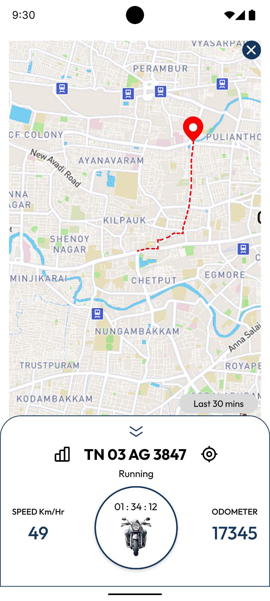 Real-time GPS Tracking Interface